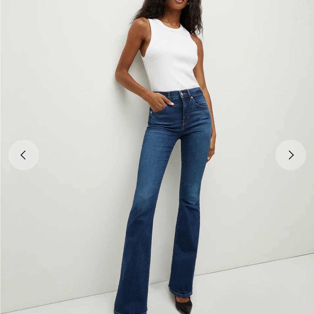 Veronica Beard Skinny Beverly Skinny Flare High Rise in Bright Blue size 24 NWOT